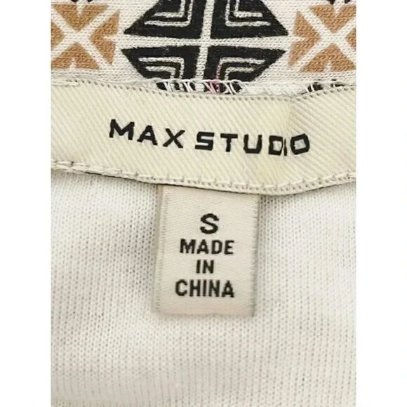 Max Studio Women’s Elastic Waist Geometric Pattern Pencil Skirt SZ S - Picture 4 of 6